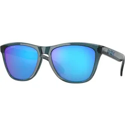 OAKLEY Herren Brille Frogskins, CRYSTAL BLACK/PRIZM SAPPHIRE POLARIZED, ONE SIZE