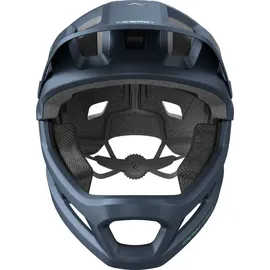 ABUS YouDrop FF - Fullface-Helm für Kinder und Jugendliche - für den Einstieg in den Mountainbikesport - mit abnehmbarem Kinnschutz - Blau,