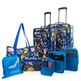 ITACA - Koffer & Trolleys Trolley Set Reisekoffer Set Reisekoffer Mit Rollen Groß. Gepäck Sets, Bläulich