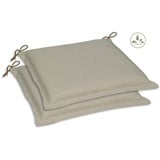 GO-DE Sitzkissen, 45x47 cm, vielseitig einsetzbar, wasserabweisend, beige