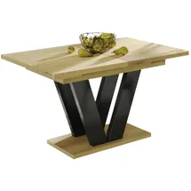 endo-moebel Esstisch Lara 130cm - 210cm ausziehbar Synchronauszug Natur Eiche Holzwerkstoff, Rechteckig,Rechteckig, 80x80x130 cm Esszimmer, Tische, Esstische