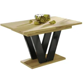 endo-moebel Esstisch Lara 130cm - 210cm ausziehbar Synchronauszug Natur Eiche Holzwerkstoff, Rechteckig,Rechteckig, 80x80x130 cm Esszimmer, Tische, Esstische