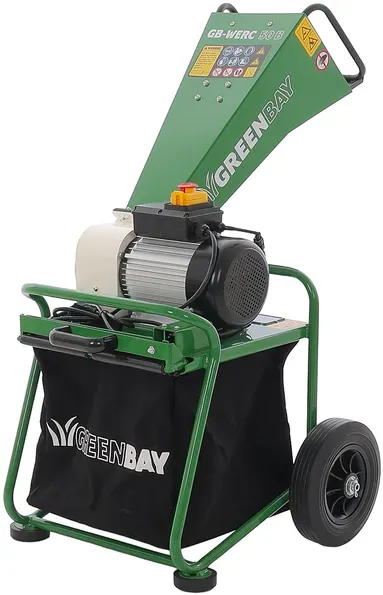 GreenBay GB-WERC 50 B  Elektro-Häcksler  Mit Fangkorb