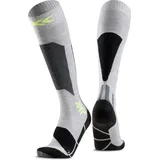 X-Socks Ski Discover OTC JR rhino grey/canary 35-38