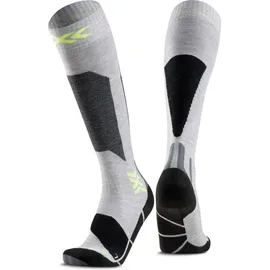 X-Socks Ski Discover OTC JR rhino grey/canary 35-38