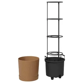 vidaXL Tomatenanbauer Naturo ECO Ø 39 x 139 cm braun