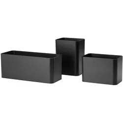 String - Organizer Boxen, schwarz (3er-Set)