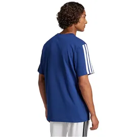 Adidas Essentials 3-Streifen Single Jersey T-Shirt Dark Blue / White XS