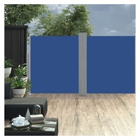 VidaXL Ausziehbare Seitenmarkise 160 x 600 cm blau 48464