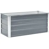 vidaXL Garten-Hochbeet verzinkter Stahl 100 x 40 x 45 cm Grau