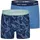 Happy Shorts 2er Set Boxershorts Dunkelblau/Blau XXL