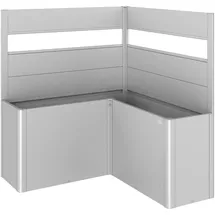 Biohort Belvedere L-Form 152 x 91 x 152 cm Silber