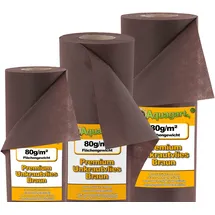 Aquagart Gartenvlies Unkrautvlies 18m2 80g 1,8m breit braun