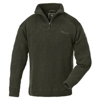 PINEWOOD Herren-Sweater Hurricane, d.green mélange, XL