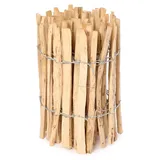 Garronda Staketenzaun 500 x 50 cm Braun/Holz