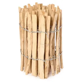 Garronda Staketenzaun 500 x 50 cm Braun/Holz