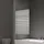 SoGood doporro Badewannenaufsatz Design-Duschwand für Badewanne 80x140cm chrom Duschabtrennung ESG-Sicherheitsglas in Milchglas Streifen inkl. Nano-beschichtung Badewannenfaltwand Cortona201MS - Silber