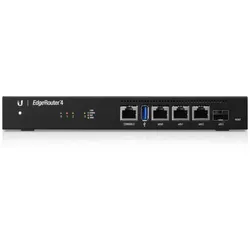 UBIQUITI EdgeRouter 4-Port Router ER-4 4x Gigabit-LAN, Konsolen-Port, Rack-Mount