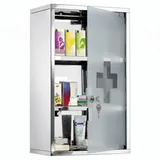 GiPP Medizinschrank, Gold, Naturmaterialien, Rechteckig,Rechteckig, Bodenplatte, 30x50x18 cm, Badezimmer, Badezimmerschränke, Medizinschränke