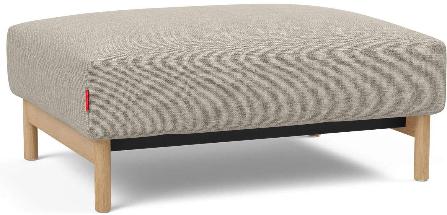 Polsterhocker INNOVATION LIVING TM, beige (gravel), B:100cm H:41cm T:75cm, 100% Polyester, Hocker, komfortabler Hocker, variabel einsetzbar