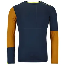 Ortovox 185 Rock'N'Wool Long Sleeve Herren Blau XL