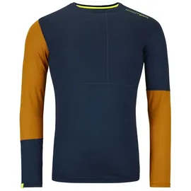Ortovox 185 Rock'N'Wool Long Sleeve Herren Blau XL