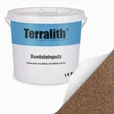 Terralith Buntsteinputz Mosaikputz 2 mm 14 kg Beige/Braun