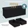 Blumtal Truhenbank Schwarz 110 x 38 x 38 cm
