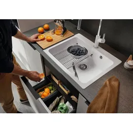 Blanco Naya 6 schwarz + Handbetätigung