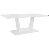 loft24 Esstisch Karl, Tisch, Küchentisch, Hochglanz Optik, Modernes Design weiß 200 cm x 78 cm x 100 cm