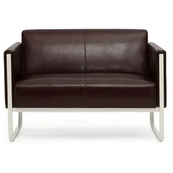 hjh OFFICE Lounge Sofa ARUBA Kunstleder mit Armlehnen