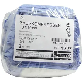 Meditrade Saugkompressen unsteril 10 x 10 cm 25 St.