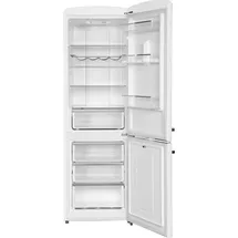 Amica KGCR 387 109 W Retro-Kühl-Gefrierkombination (330 l, 1990 mm hoch, Weiß)