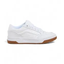 Vans Unisex. VN000D1J9DH1 Hylane Lederschuhe weiß (38.5), Wohnung, Wildleder, Schnürsenkel, Lässig