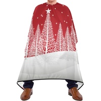 Hairdressing Cape Schneemann Weihnachten Friseurumhänge Haar Wasserdichte Friseur Schneiden Umhang Waschbar Barber Cape Für Hair Design Haar Styling Kinder 140X170Cm