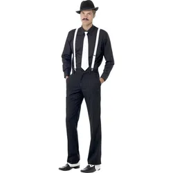 Gangsterkostüm Accessoires 5-teilig - OS