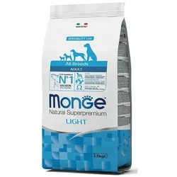 MONGE Light Lachs mit Reis 2,5 kg