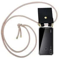 Cadorabo Hülle für Huawei P20 LITE 2018 / NOVA 3E Schutzhülle in Rosa Handy Kette Silikon Kordel abnehmbares Etui