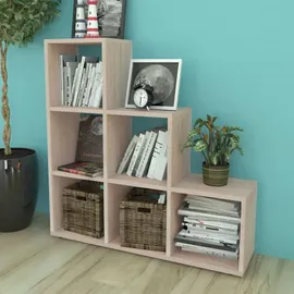 vidaXL Treppenregal Bücherregal 107 x 0 x 0 cm Braun