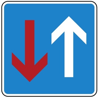 Vorrang vor dem Gegenverkehr