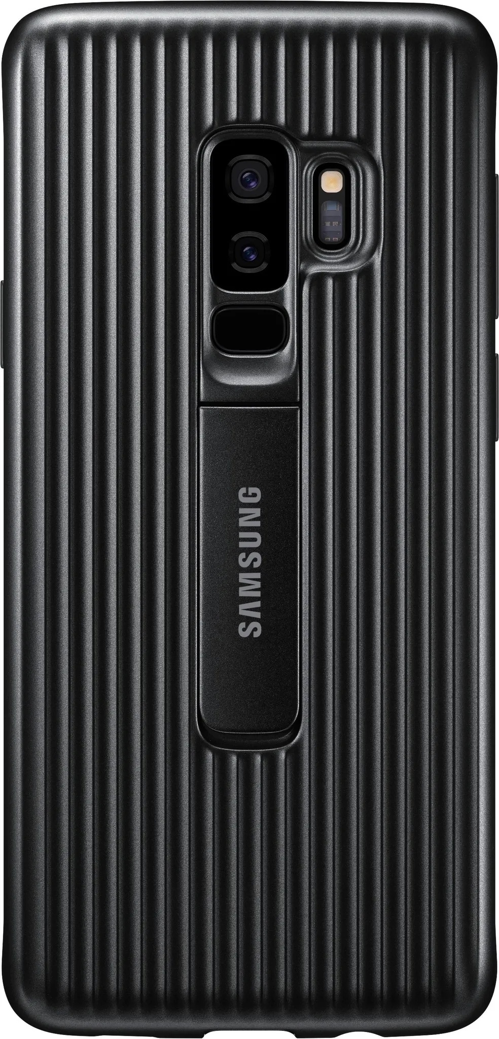 Samsung Protective Standing Cover (Galaxy S9+), Smartphone Hülle, Schwarz