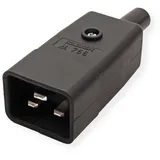 Bachmann 915.175 Kaltgeräte-Steckverbinder Stecker Gesamtpolzahl: 2 16 A Schwarz