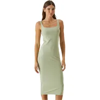 URBAN CLASSICS Basic Long Cotton Jersey Kleid - Soft