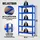 monzana Schwerlastregal 2er-Set Blau 180x90x40cm 875kg