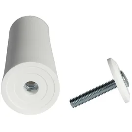 Inovatec 8 x INOVATEC Anschlagstopper 60 mm weiß