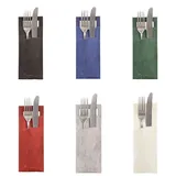 Papstar Bestecktaschen grau 8,5 cm