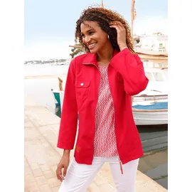 Casual Looks Blusenjacke CASUAL LOOKS, Damen, Gr. 54, rot, 100% Baumwolle, Jacken Blusenjacke