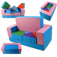 KG01B Spielsofa 4in1 Kindersofa Kinderzimmer Puzzle Kinderzimmersofa Softsofa