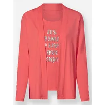 Heine Twinset Langarm Rot 38