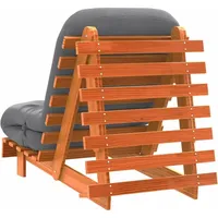 vidaXL Futon Schlafsofa mit Matratze Braun